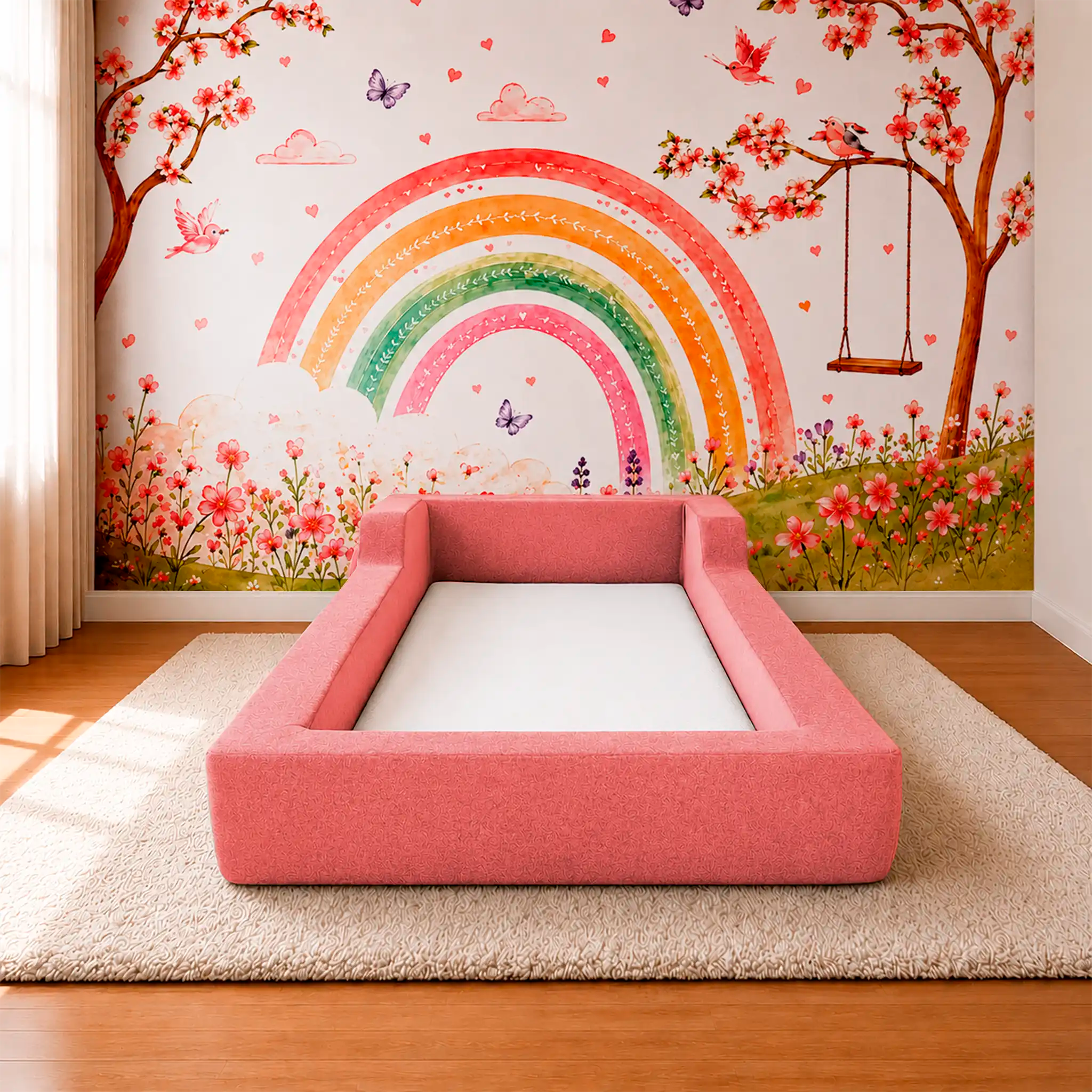 Cama Montessoriana Infantil – Explorar – Rosa