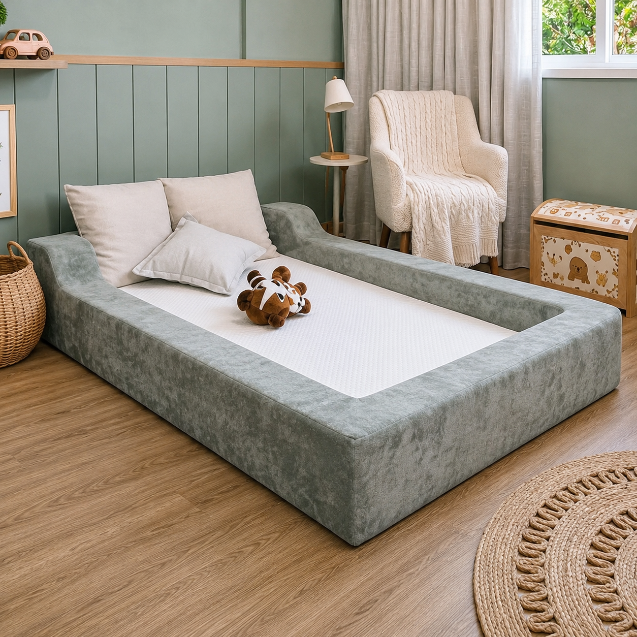 Cama Montessoriana Infantil – Explorar – Cinza