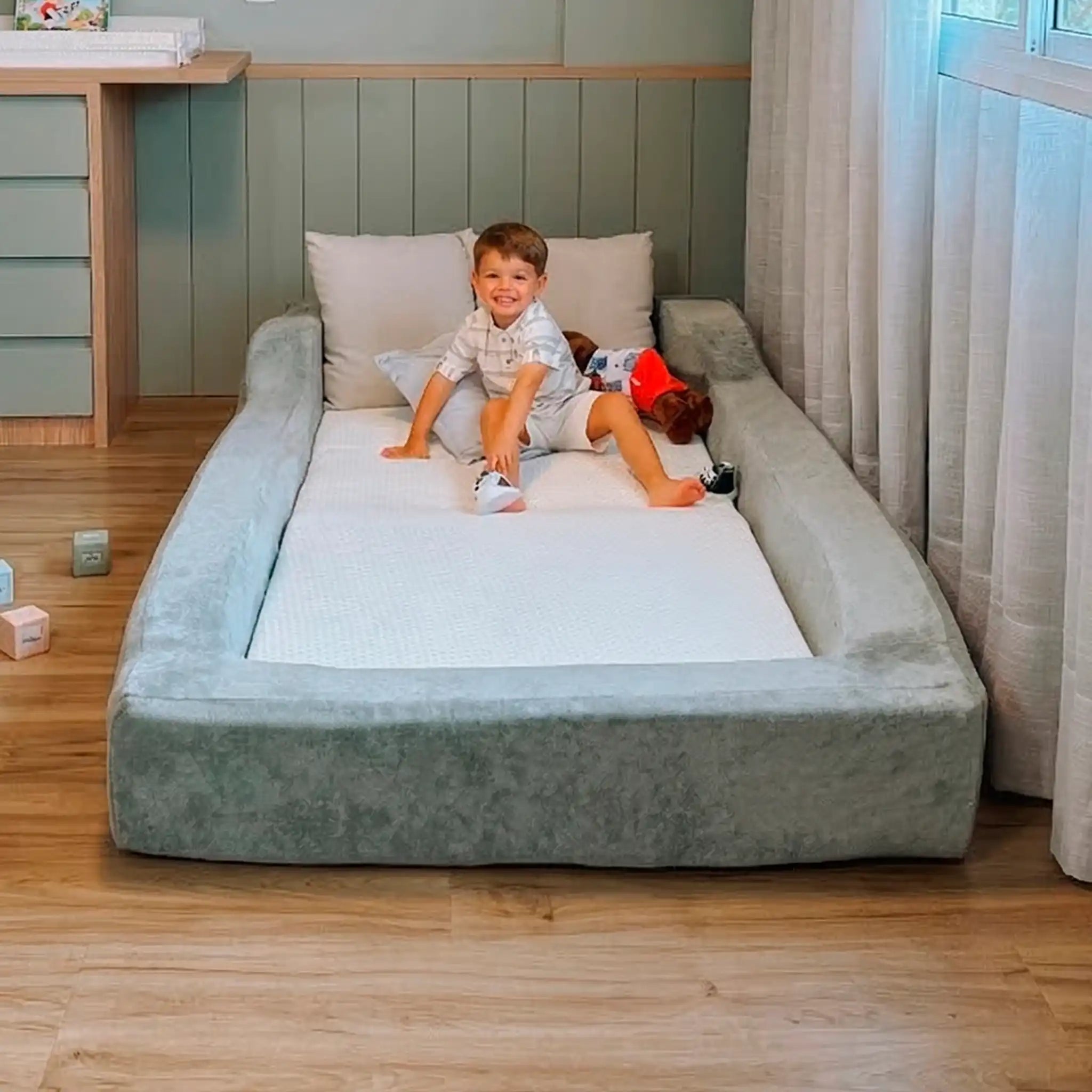 Cama Montessoriana Infantil – Explorar – Cinza