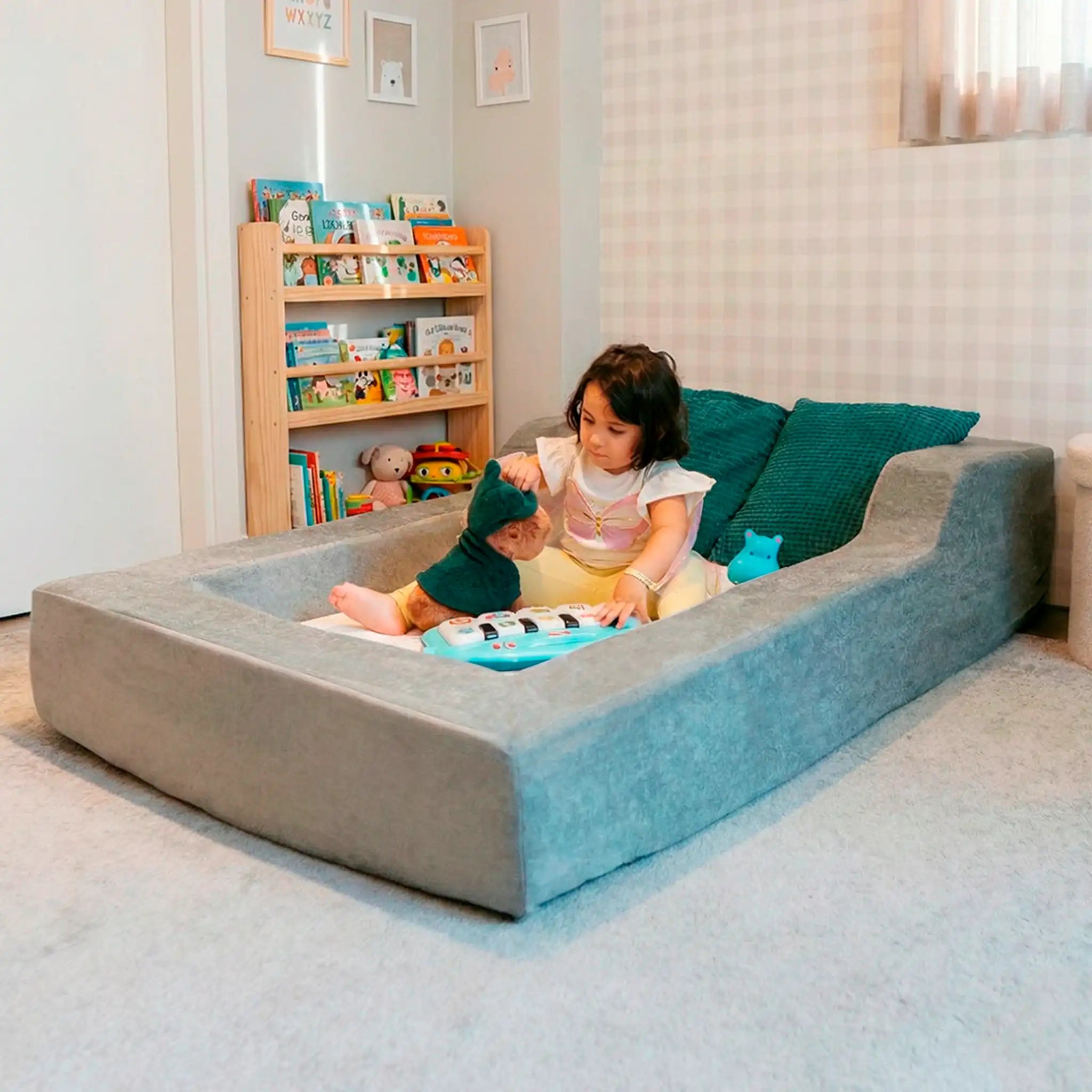 Cama Montessoriana Infantil - Primeiros Passos – Cinza